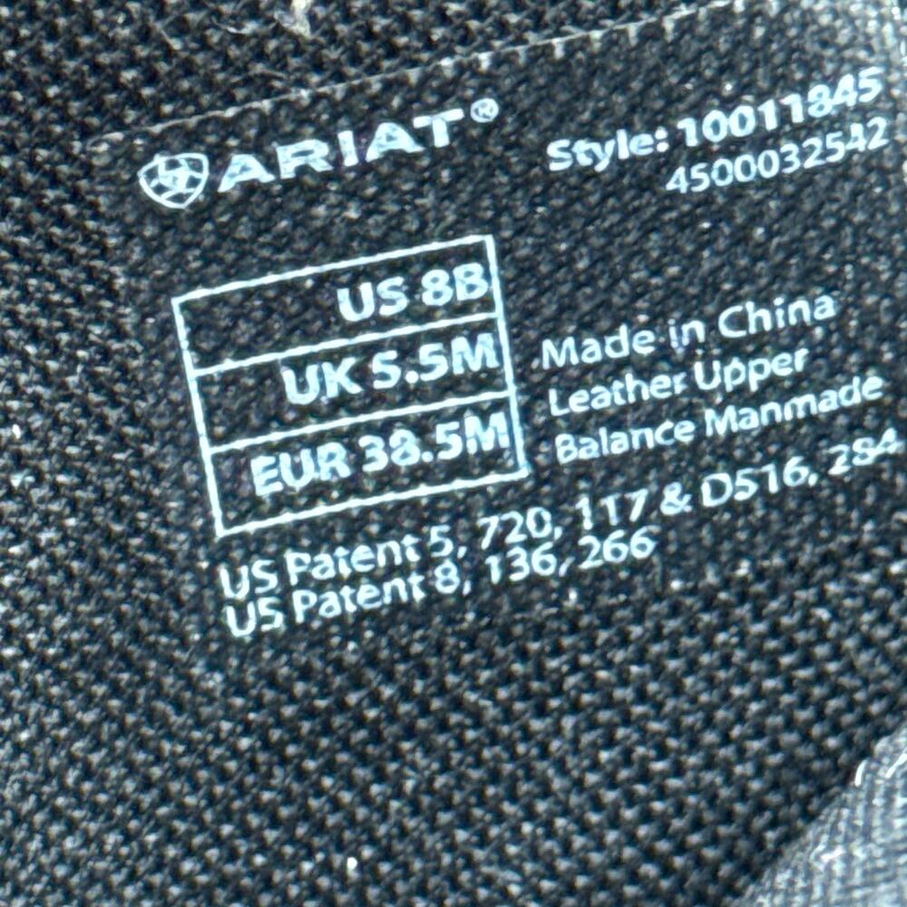 Ariat Womens 8 Terrain Waterproof Brown Leather Suede Western Boots 10011845 - Picture 13 of 13